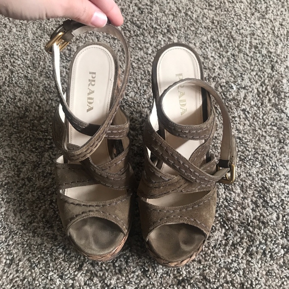 Prada wedges